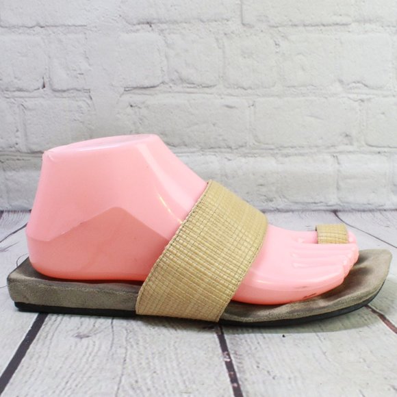 United Nude Shoes - United Nude Tan Toe Slide Sandals Size Eu 39 US 8.5